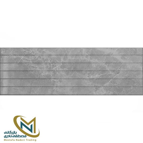 سرامیک 90*30 Glossy گلوریا سرامیک مدل Rodila Dark Gray Decor