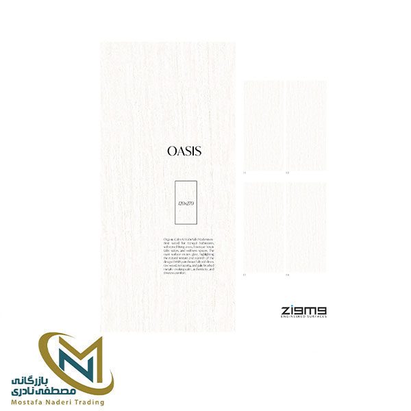 سرامیک 270*120 زیگما مدل OASIS Natural Matt/Carving effects
